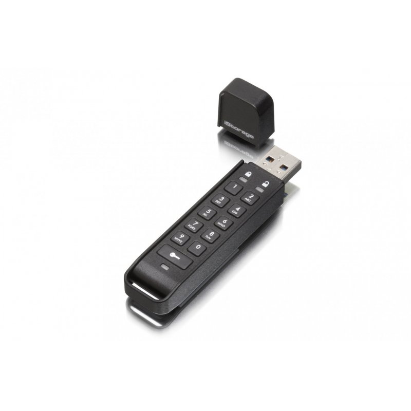 iStorage datAshur Personal2 256-bit 8GB USB 3.0 secure encrypted flash drive IS-FL-DAP3-B-8