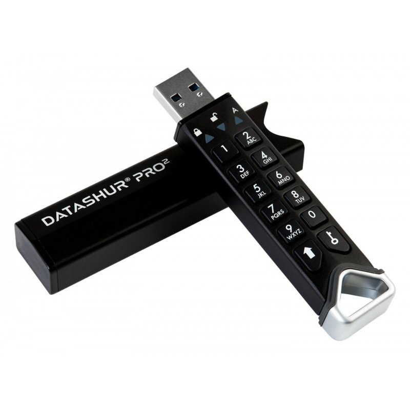 iStorage datAshur PRO2 512GB secure encrypted flash drive - IS-FL-DP2-256-512