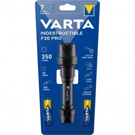 Varta Indestructible F20 Pro Noir Lampe torche LED