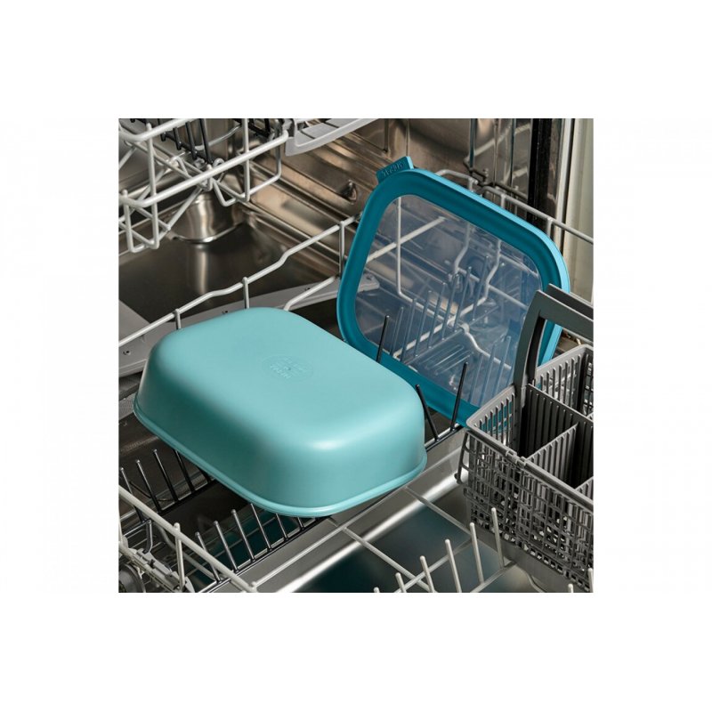 Mepal Cirqula Ensemble de bols 2 L Rectangle Polypropylène (PP), Élastomère thermoplastique (TPE) Blanc 3 pièce(s)