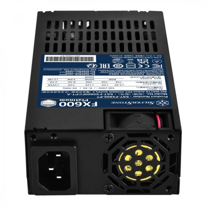 Silverstone FX600 Platinum power supply unit 600 W 20+4 pin ATX Flex ATX Black