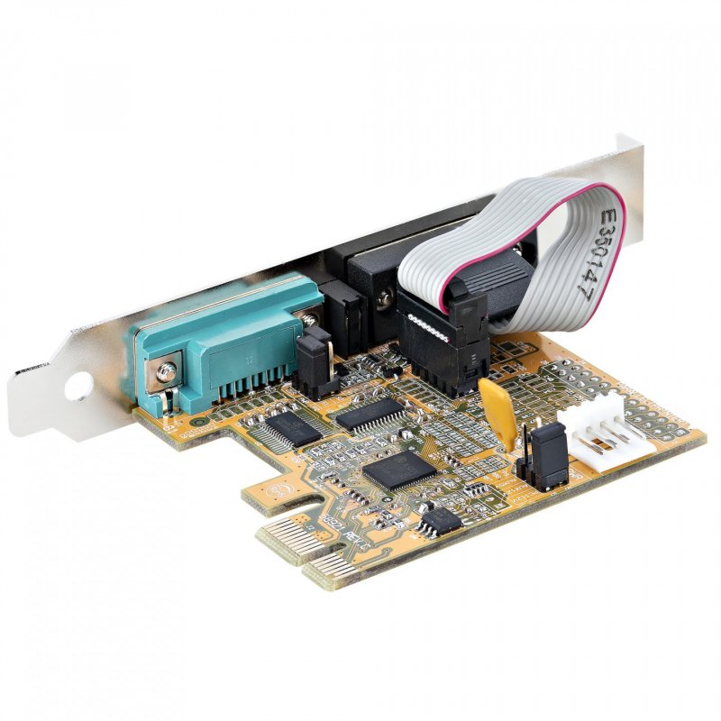 StarTech.com Carte Série PCI Express à 2 ports - Carte d'Extension Série PCIe vers RS232 (DB9) - Adaptateur PCIe avec