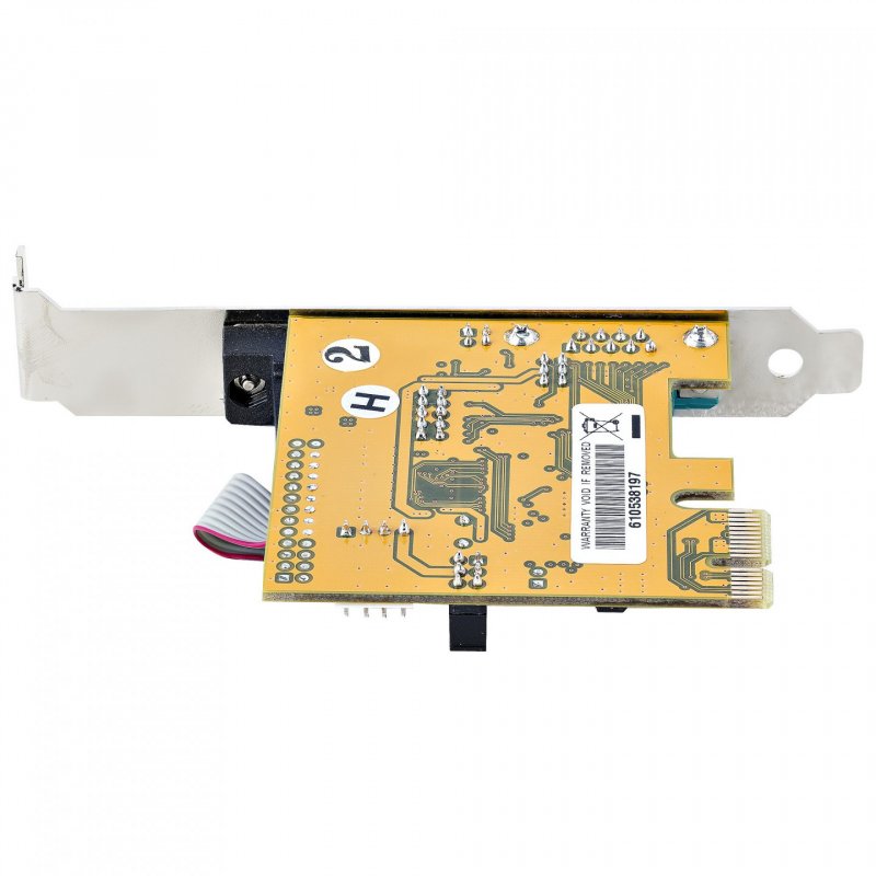 StarTech.com 2-Port PCI Express Serial Card, Dual Port PCIe to RS232 (DB9) Serial Card, 16C1050 UART, Standard or Low Pr