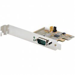 StarTech.com PCI Express Serial Card, PCIe to RS232 (DB9) Serial Interface Card, PC Serial Card w/ 16C1050 UART, Standar