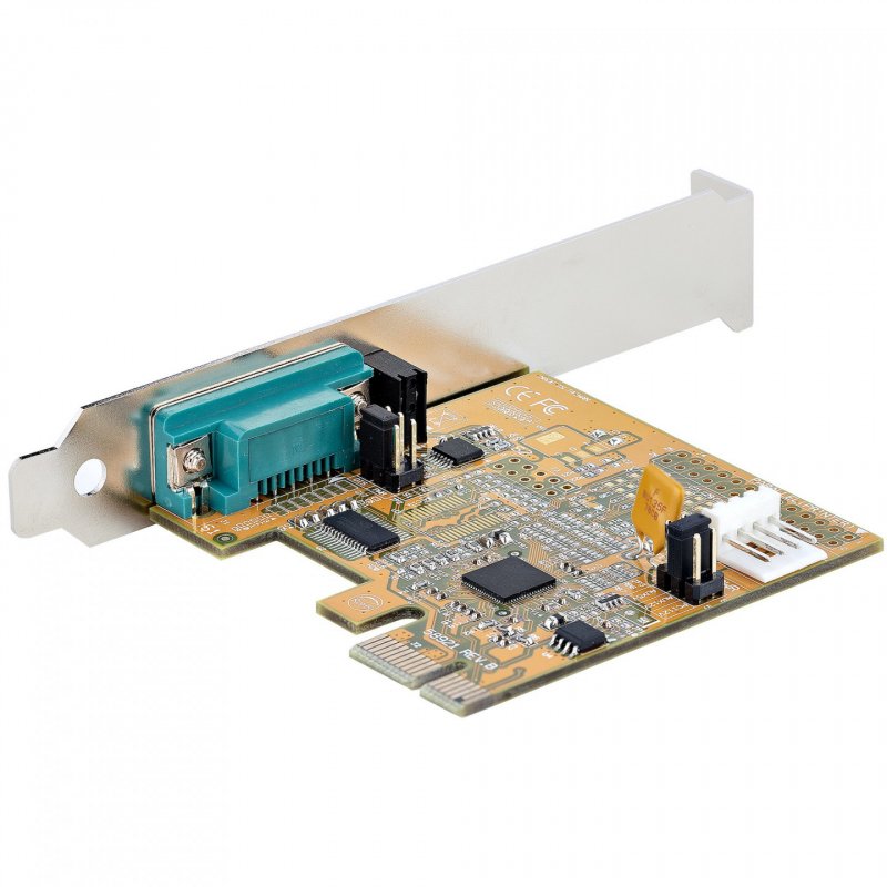 StarTech.com PCI Express Serial Card, PCIe to RS232 (DB9) Serial Interface Card, PC Serial Card w/ 16C1050 UART, Standar
