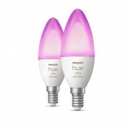 Philips Hue - E14 2-Pack Bulb -  White and Color Ambiance