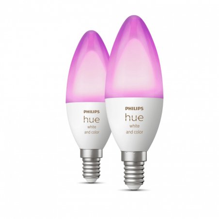 Philips Hue - E14 2-Pack Bulb -  White and Color Ambiance
