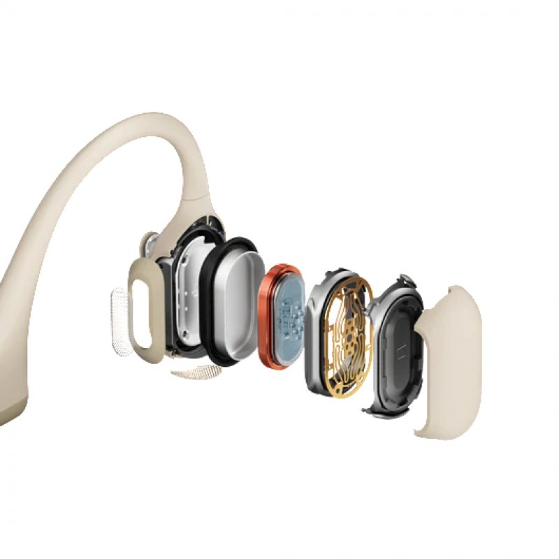 Shokz OpenRun Pro Casque Sans fil Minerve Appels/Musique Bluetooth Beige