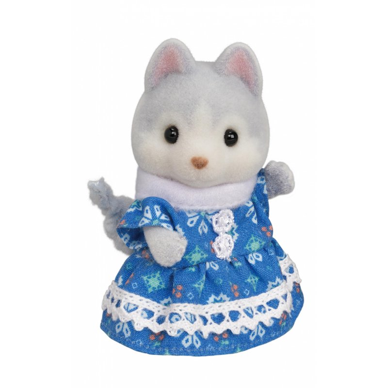 Sylvanian Families Les frères et sœurs husky et leur tandem