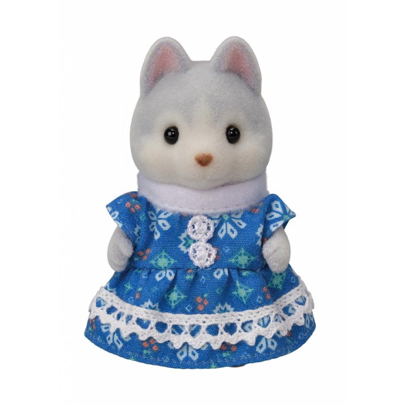 Sylvanian Families Les frères et sœurs husky et leur tandem