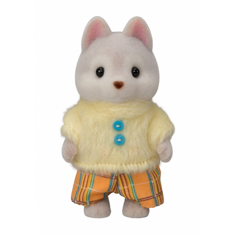 Sylvanian Families Les frères et sœurs husky et leur tandem