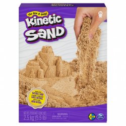 Kinetic Sand , Sachet de 2,5 kg de entièrement naturel brun pour mélanger, sculpter et créer, pour les enfants à par
