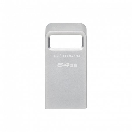 Kingston Technology DataTraveler Micro USB flash drive 64 GB USB Type-A 3.2 Gen 1 (3.1 Gen 1) Silver