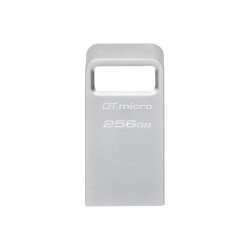 Kingston Technology DataTraveler Micro USB flash drive 256 GB USB Type-A 3.2 Gen 1 (3.1 Gen 1) Silver