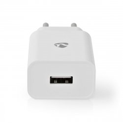 Chargeur secteur Nedis 1 port USB + cable USB vers Lightning (Blanc)