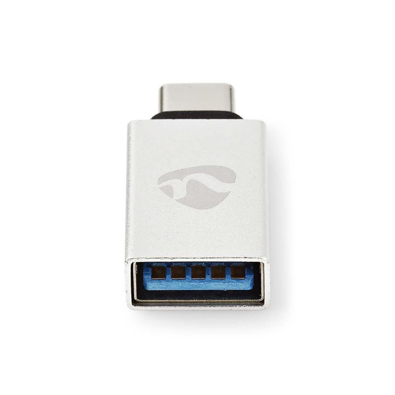 Nedis CCTB60915AL changeur de genre de câble USB Type-C Male USB A Female Aluminium