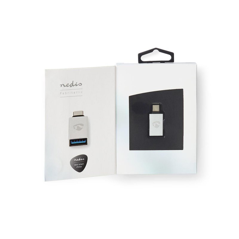 Adaptateur USB 3.2 Type C Nedis vers USB Type A (Gris)