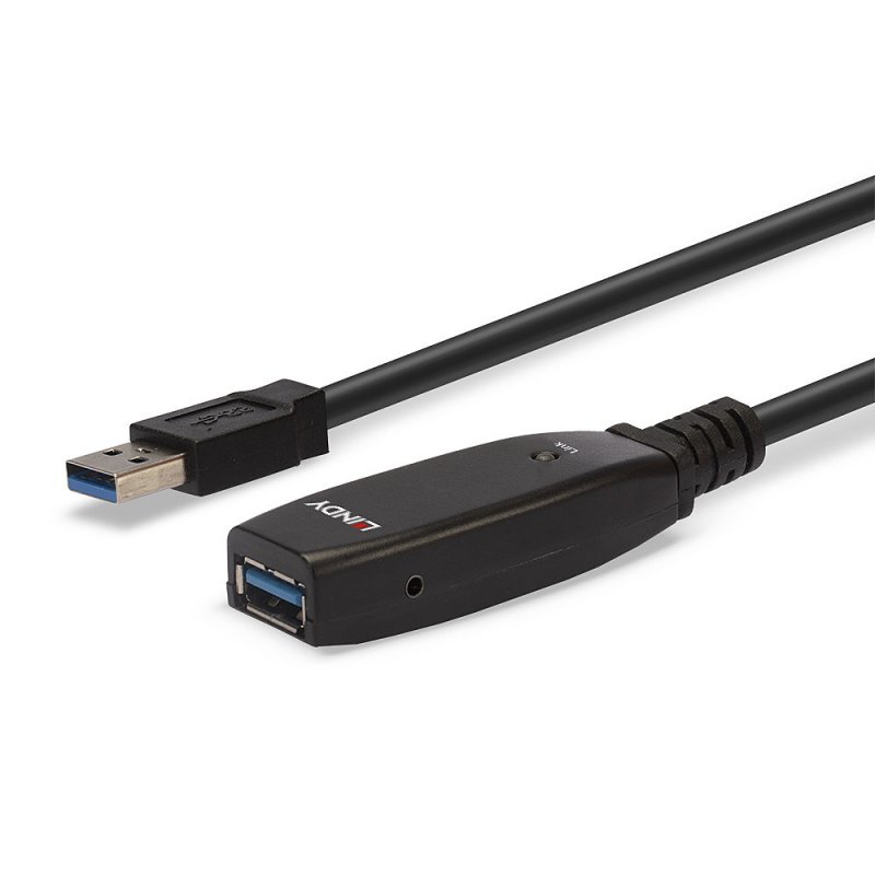 LINDY 15m USB 3.0 Active Extension Slim