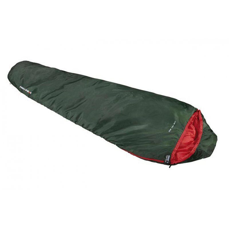 High Peak Lite Pak 1200 Mummy sleeping bag Polyester Green, Red