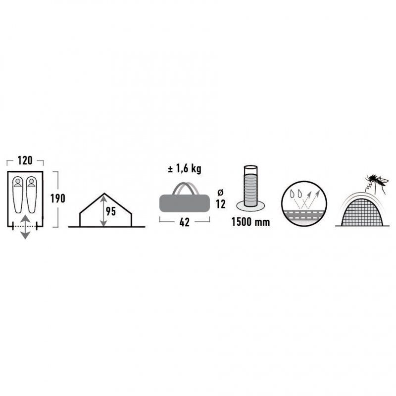 High Peak Zelt Minipack               2P | 10155