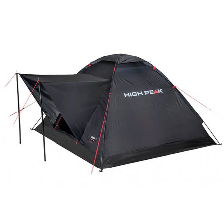High Peak Beaver 3 Noir, Rouge Tente pyramide