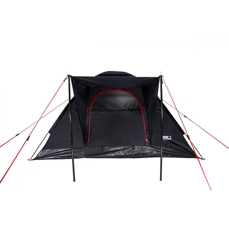 High Peak Beaver 3 Black, Red Pyramid tent