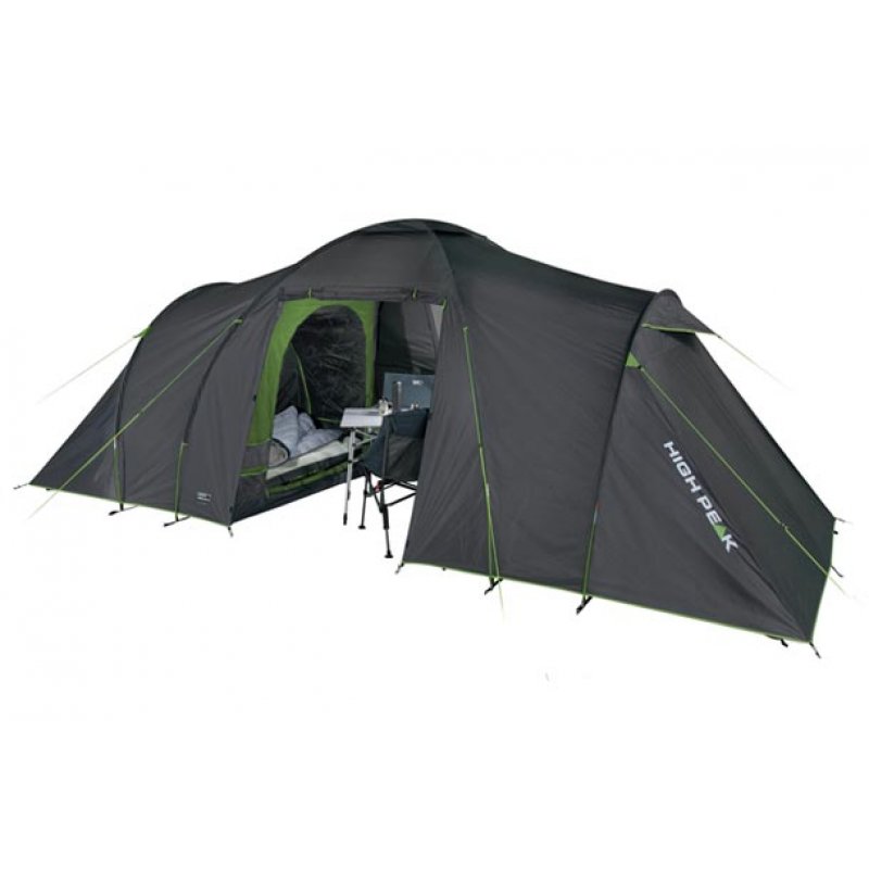 High Peak Como 6.0 Green, Grey Tunnel tent