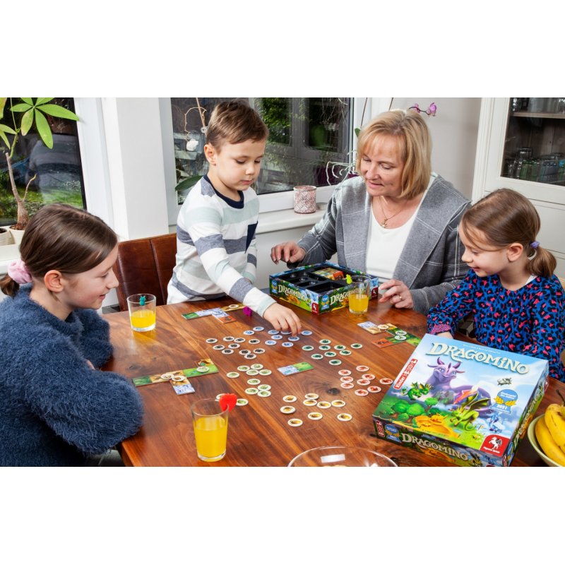 Pegasus Spiele Dragomino Kinderspiel 20 min Jeu de société Jeu de rôles