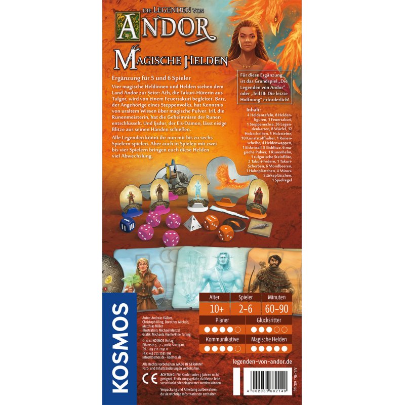 Kosmos Die Legenden von Andor - Magische Helden Board game Strategy