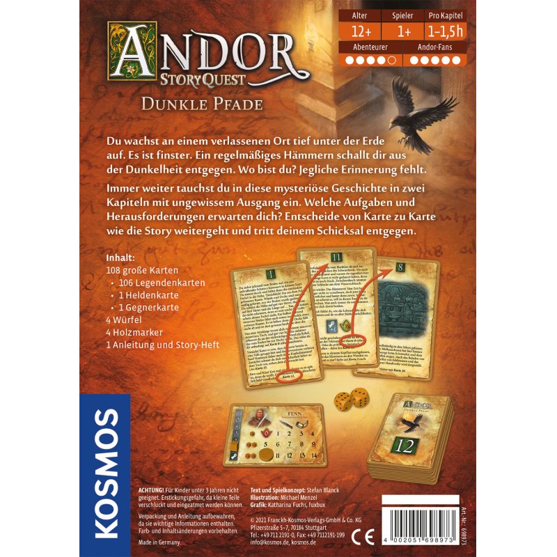 Kosmos Andor StoryQuest Board game Family