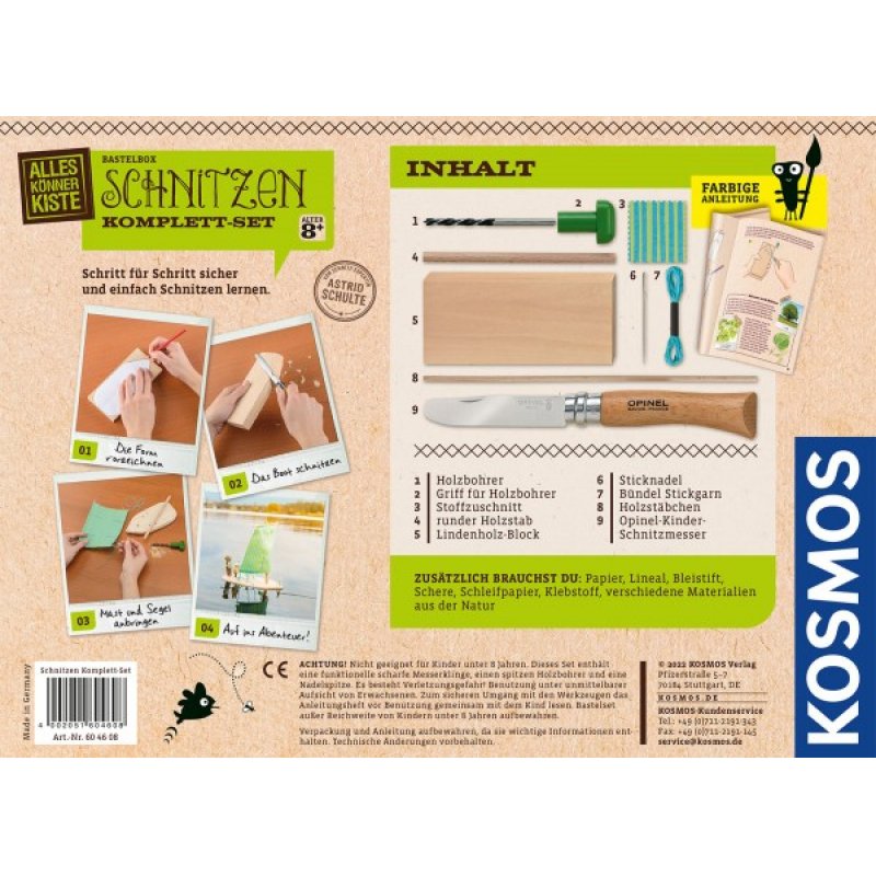 Kosmos Schnitzen Komplett-Set