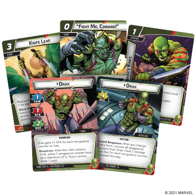 Fantasy Flight Games Drax Hero Pack Marvel Champions: The Card Game Card game expansion