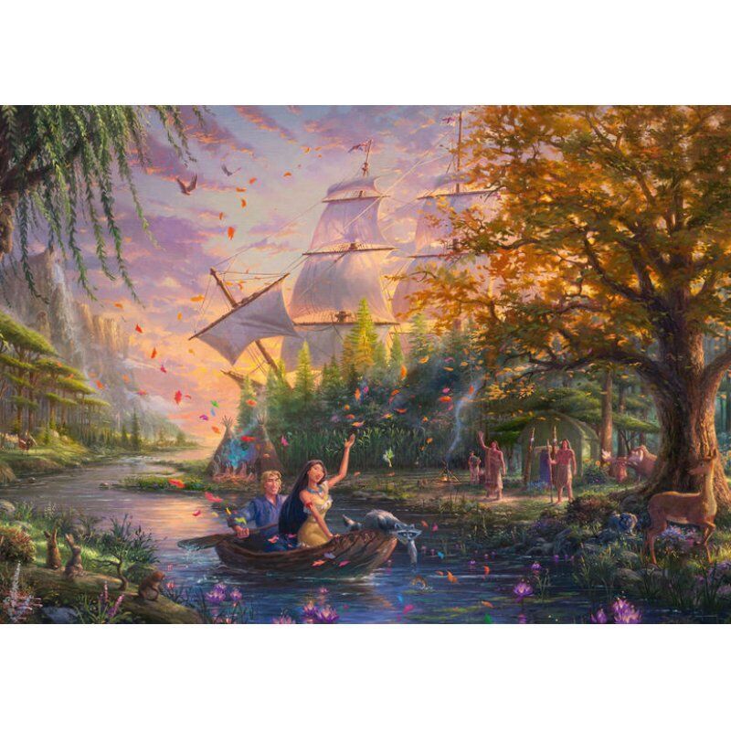 Schmidt Spiele Disney Pocahontas Contour pour puzzle 1000 pièce(s) Dessins animés