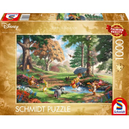 Schmidt Spiele Disney Winnie The Pooh Contour pour puzzle 1000 pièce(s) Dessins animés