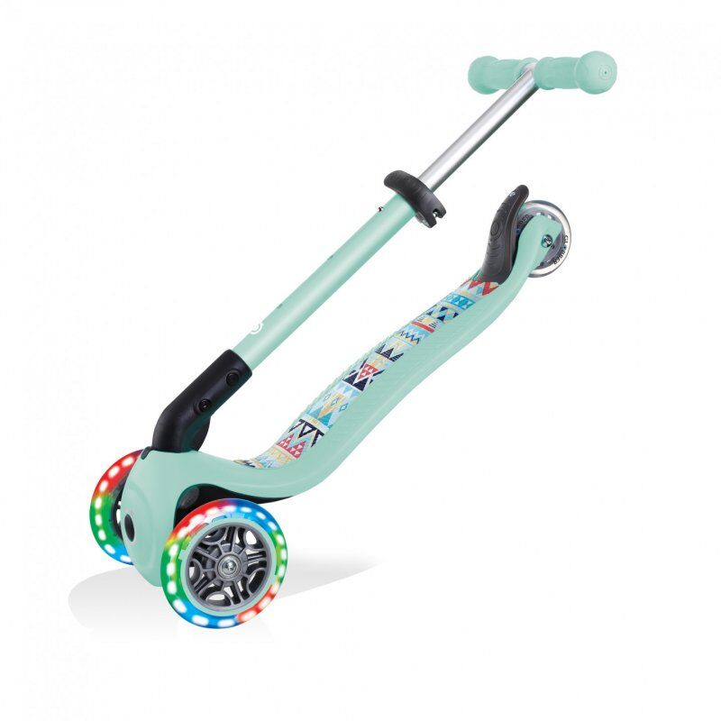 Globber JUNIOR FOLDABLE FANTASY LIGHTS Enfants Trottinette à trois roues Bleu