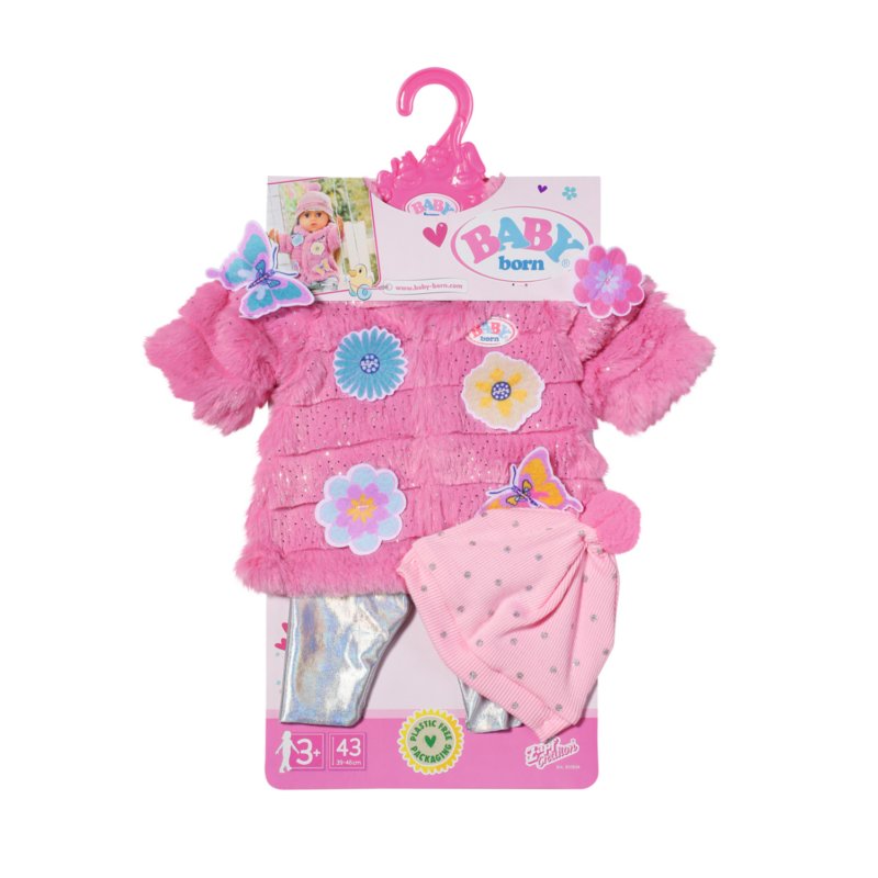 BABY born Pink Coat Set 43cm Ensemble d'habits de poupée