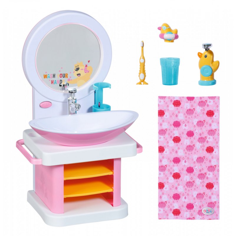 BABY born Bath Hand Wash Basin Lavabo pour poupée