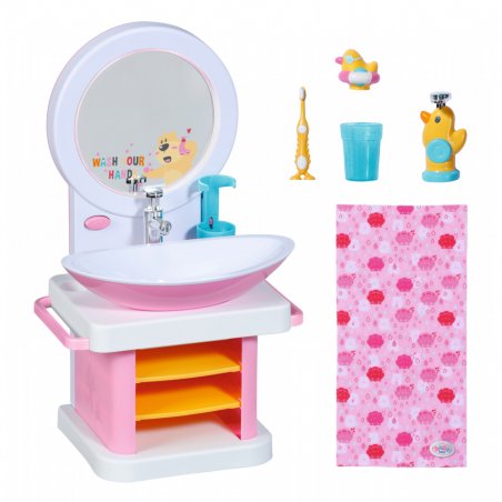 BABY born Bath Hand Wash Basin Lavabo pour poupée