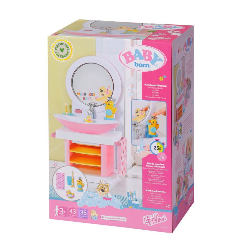 BABY born Bath Hand Wash Basin Lavabo pour poupée