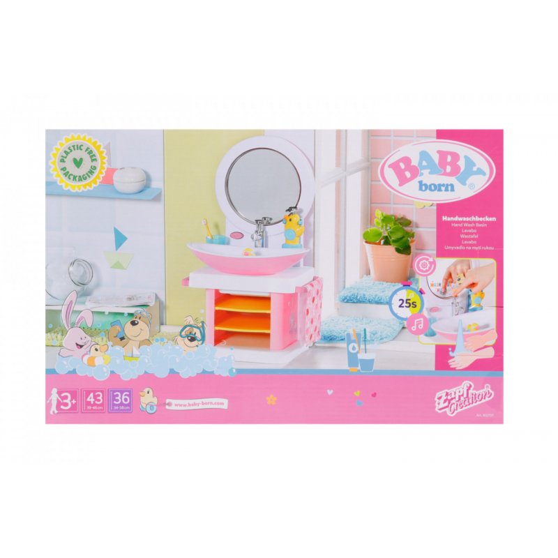 BABY born Bath Hand Wash Basin Lavabo pour poupée