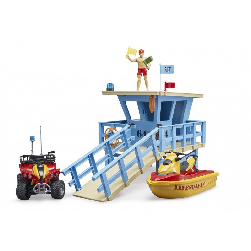 BRUDER bworld Life Guard Station mit Q. | 62780