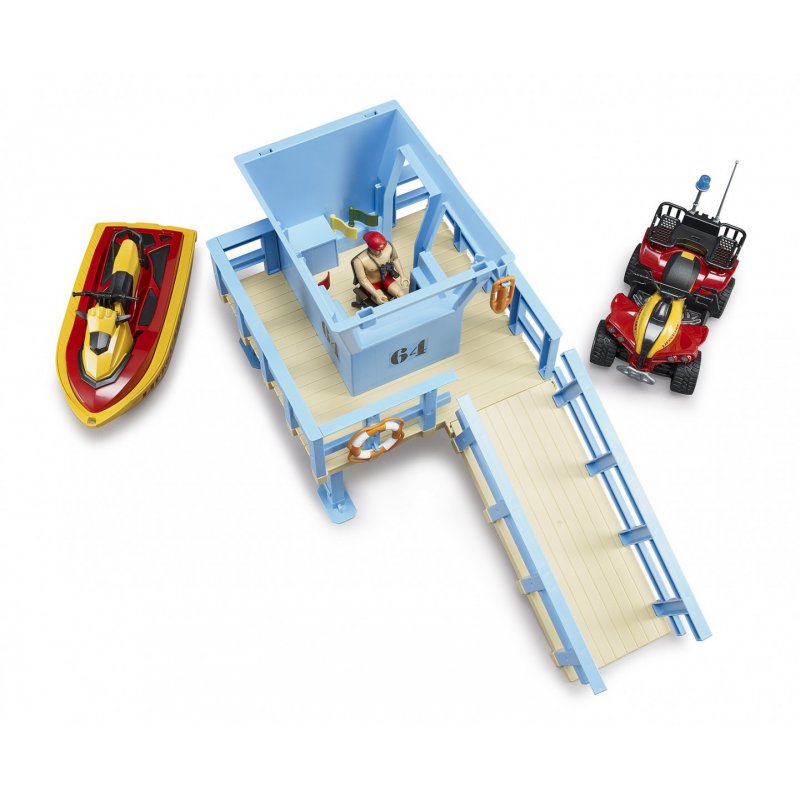 BRUDER bworld Life Guard Station mit Q. | 62780