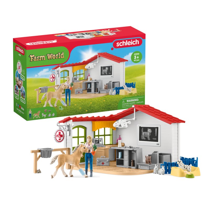 schleich Cabinet vétérinaire avec animaux