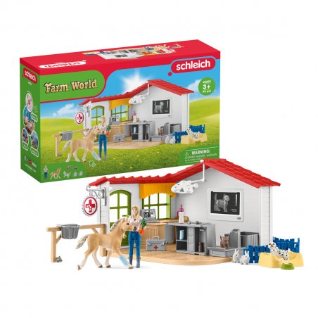 Schleich FW Tierarzt-Praxis m Haustieren | 42502