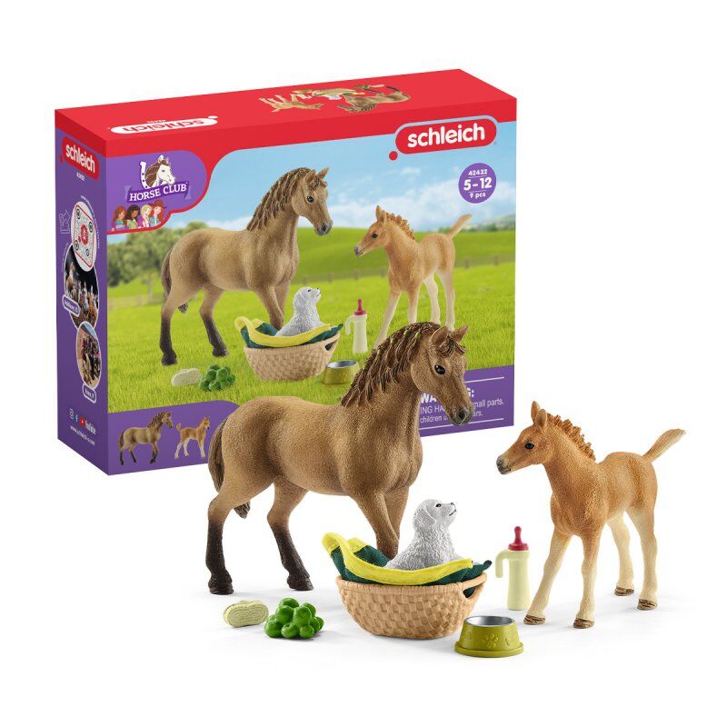 schleich HORSE CLUB Les soins pour bébé animaux d' Sarah