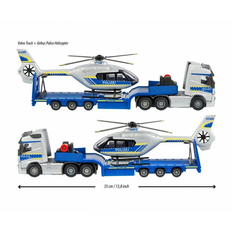 Majorette Vol. Truck+Airbus Police Heli. | 213716000