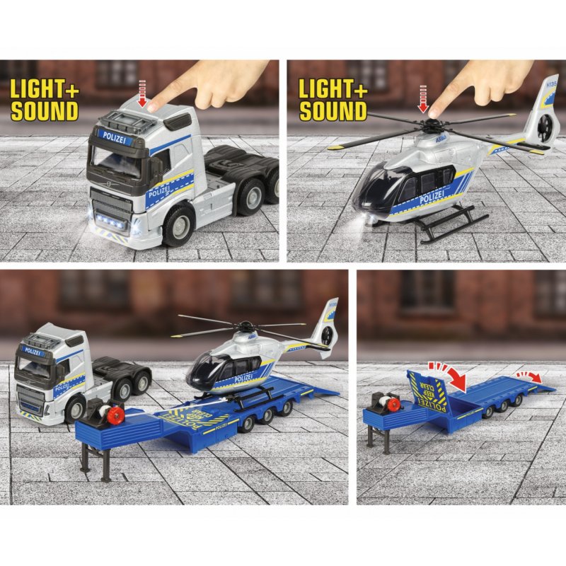 Majorette Vol. Truck+Airbus Police Heli. | 213716000