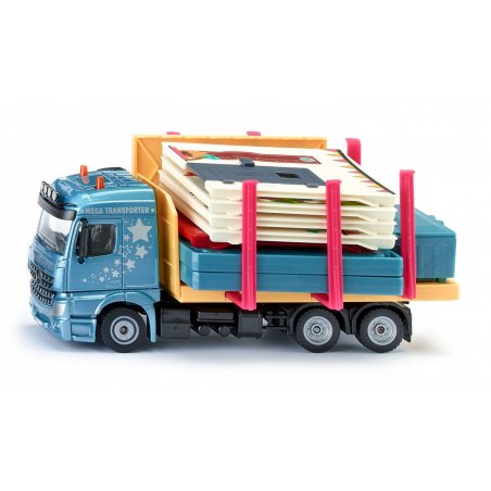 Siku Prefab house transporter Modèle de transporteur lourd Pré-assemblé 1:50