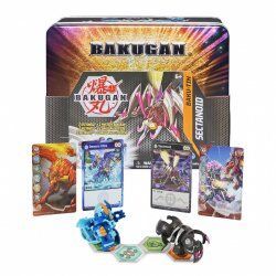 Bakugan Baku-Tin, Sectanoid, Premium Collector’s Storage Tin with Mystery , Trading Cards, Kids Toys for Boys Aged 6 a