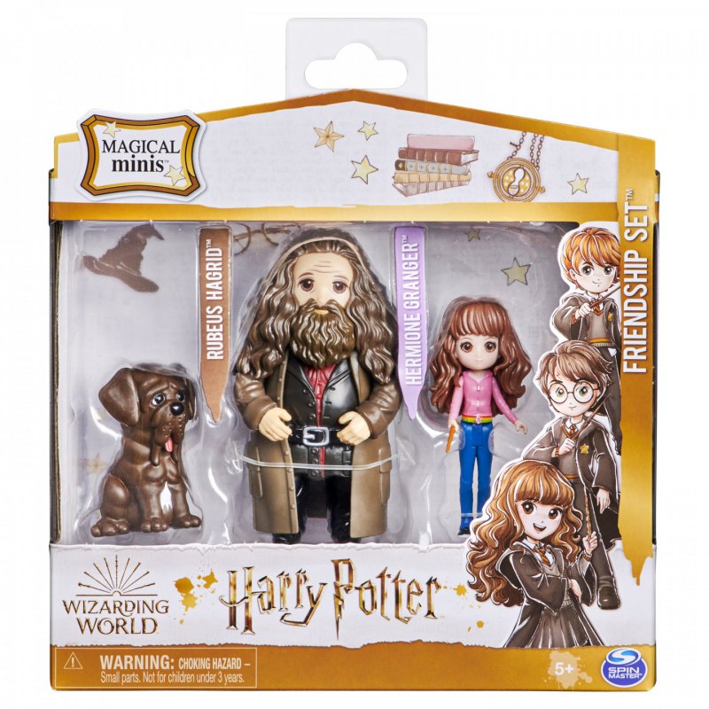 Wizarding World HARRY POTTER - PACK AMITIÉ MAGICAL MINIS HERMIONE & HAGRID - Coffret Amitié 2 Figurines Poupées Artic